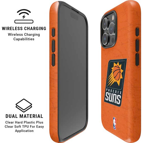 NBA Phoenix Suns Distressed iPhone 16 Pro Magsafe Impact Case